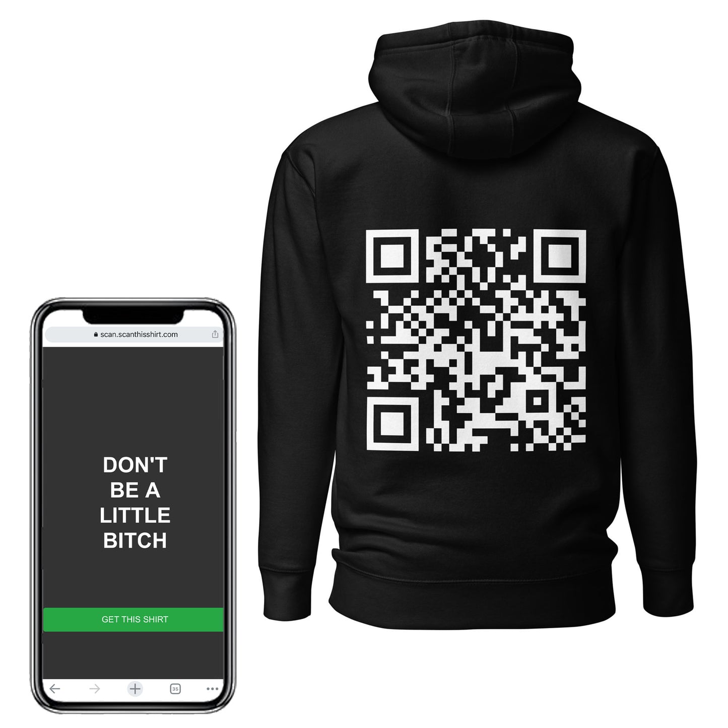 Don't Be A Little Bitch Preset QR Sweatshirt