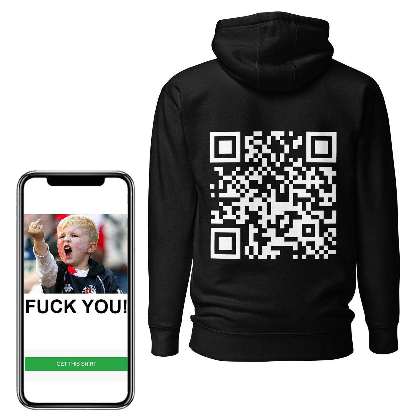 Fuck You Preset QR Sweatshirt
